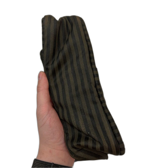 Fendi Dark Green & Brown Cloth Clutch Purse Bag One Size - Picture 15 of 16